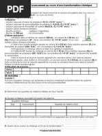 TP Avancement D'une Reaction 2015 PDF