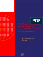 Participación e incidencia de la sociedad civil en las políticas educativas- el caso colombiano