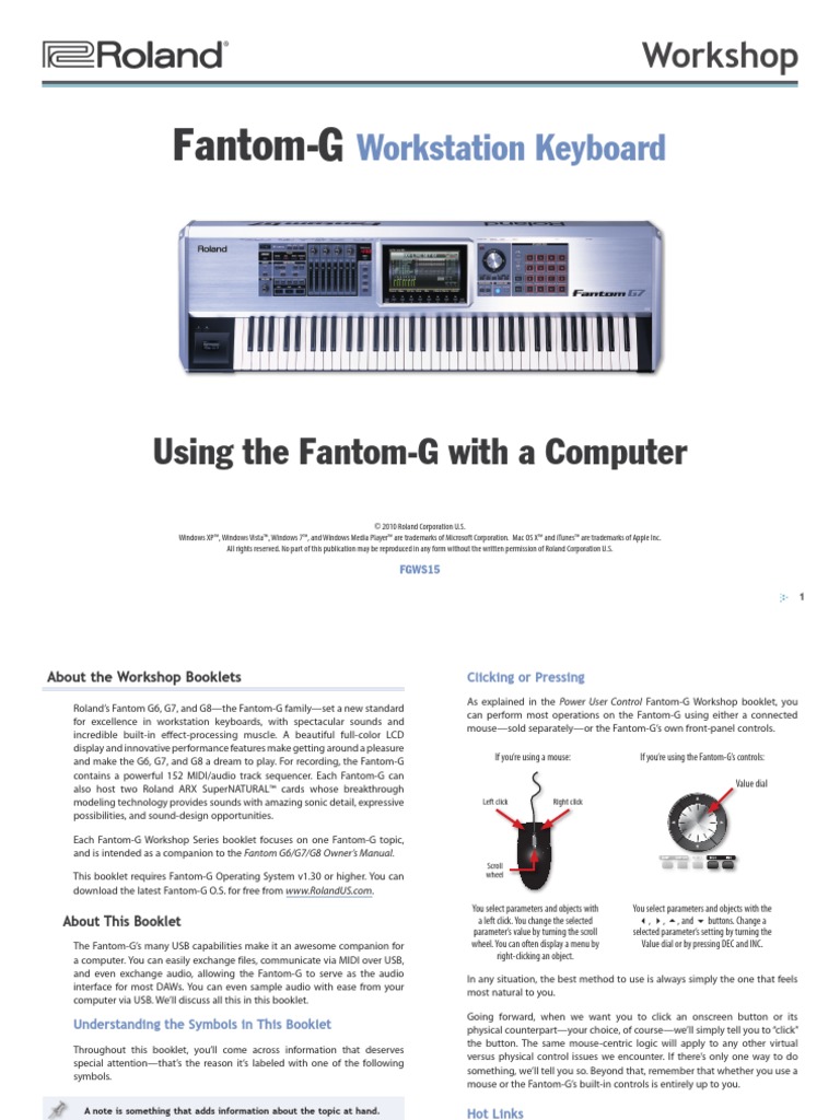 Roland Fantom G And Computer Installation Computer Programs Computer File