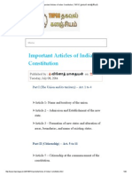 Important Articles of Indian Constitution - TNPSC தகவல் களஞ்சியம்