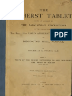 The Amherst Tablets (1) .Pinches PDF