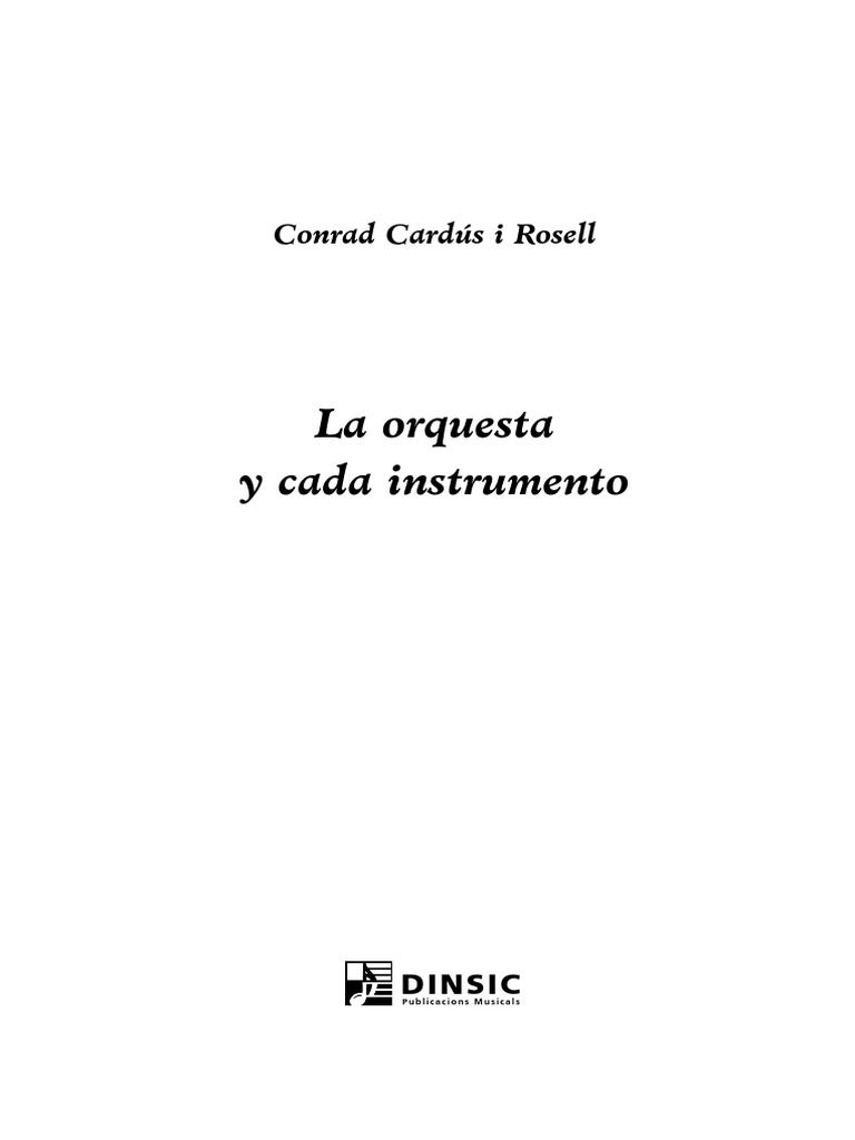 La Orquesta y Cada Instrumento | PDF | Trompeta | Clarinete