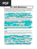 Antiblackness and Pan Answers - Northwestern 2015