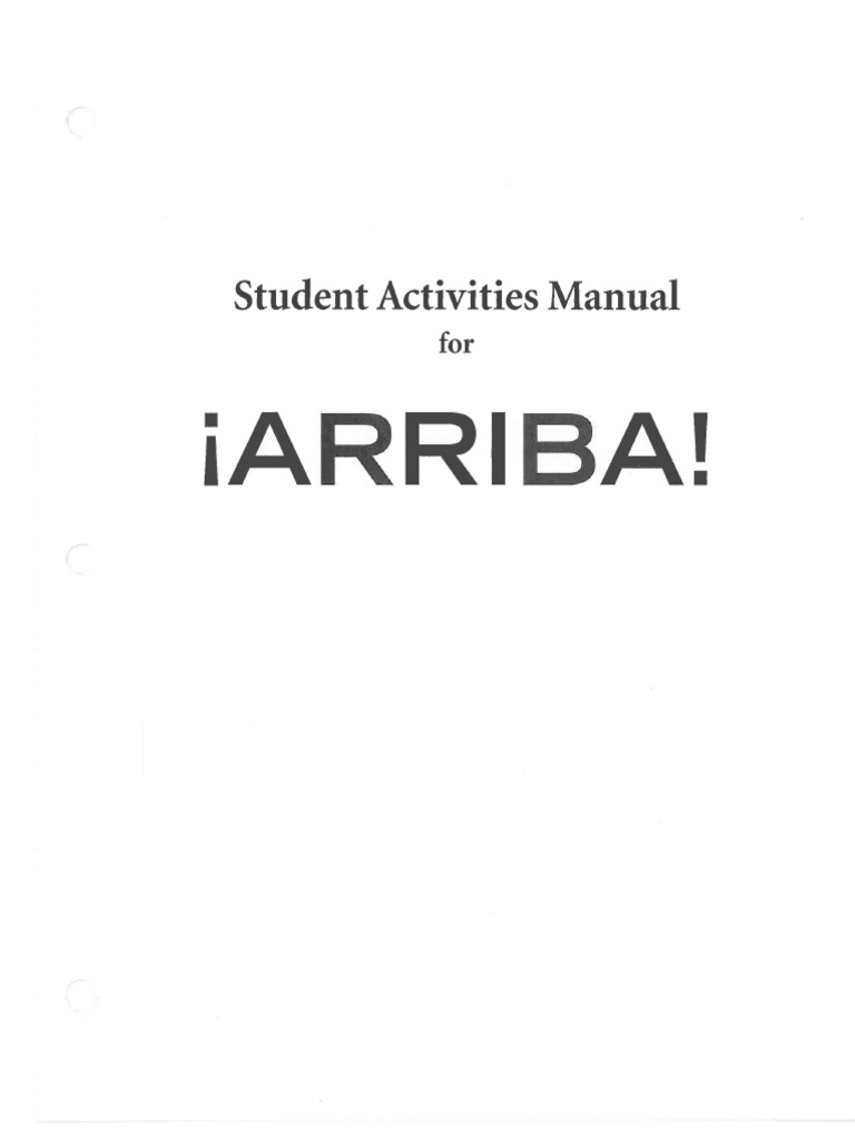 Arriba Spanish Workbook