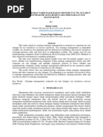 Download Perubahan Tarif Pajak Badan Menurut Uu No 36 Tahun 2008 Terhadap Praktik Manajemen Laba Perusahaan Non Manufaktur by rahmiamelianazar SN284878415 doc pdf