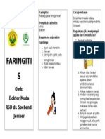 Leaflet Faringitis