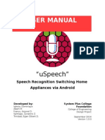 User Manual: "Uspeech"