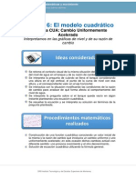 Semana 6: El Modelo Cuadrático: Ideas Consideradas