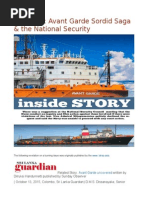 Sri Lanka Avant Garde Sordid Saga & The National Security