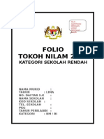 1 Label Cover Fail Folio Tokoh NILAM - Ring Binder Putih