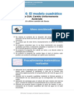 Semana 6: El Modelo Cuadrático: Ideas Consideradas