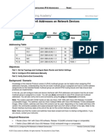 ITN804 - 8.2.5.5 - Configuring IPv6 Addresses On Network Devices