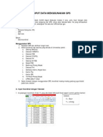 Input Koordinat DG GPS TAMBANG