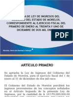 Articulado de Ingresos 2011