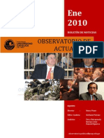 Bol. Men. Ene. 2010. Observatorio de Actualidad - PUCP