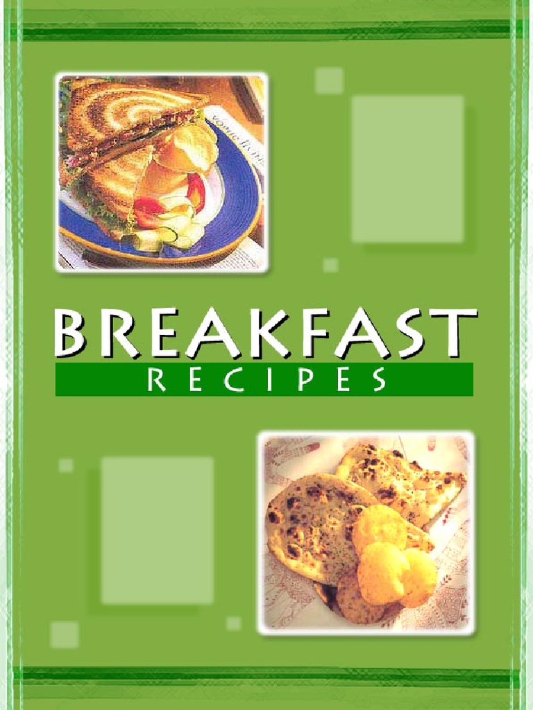 breakfast recipes book pdf