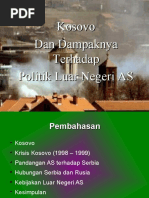 Download Kosovo dan Dampaknya Terhadap Politik Luar Negeri AS by Nargis SN28493011 doc pdf