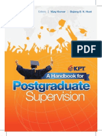 A Handbook of PostGraduate Supervision