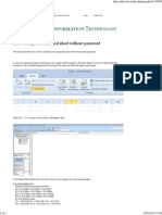 How Unprotect Excel Sheet