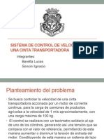 Sistema de Control de Velocidad de Una Cinta