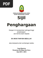 Sijil Penghargaan Pibg