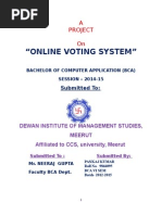 Online Voting System Using Python | PDF | Feasibility Study ...