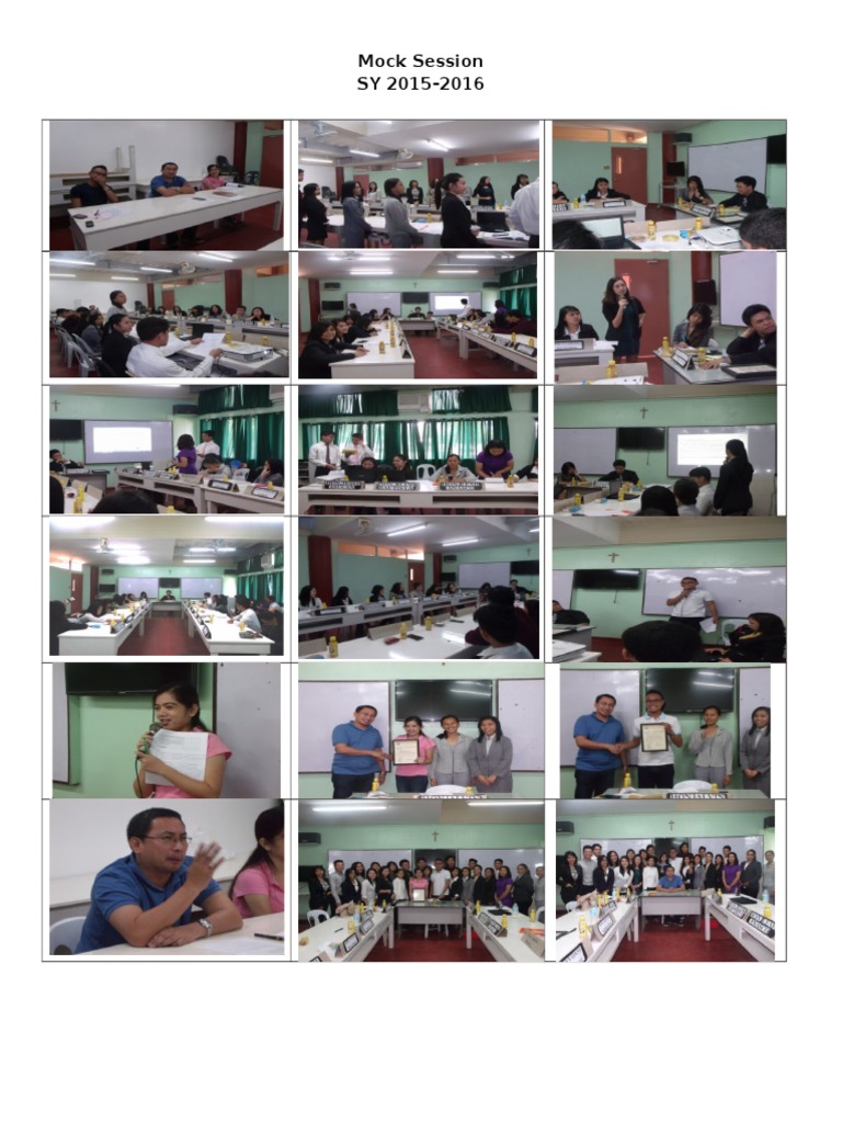 Mock Session Overview SY 2015-2016 | PDF
