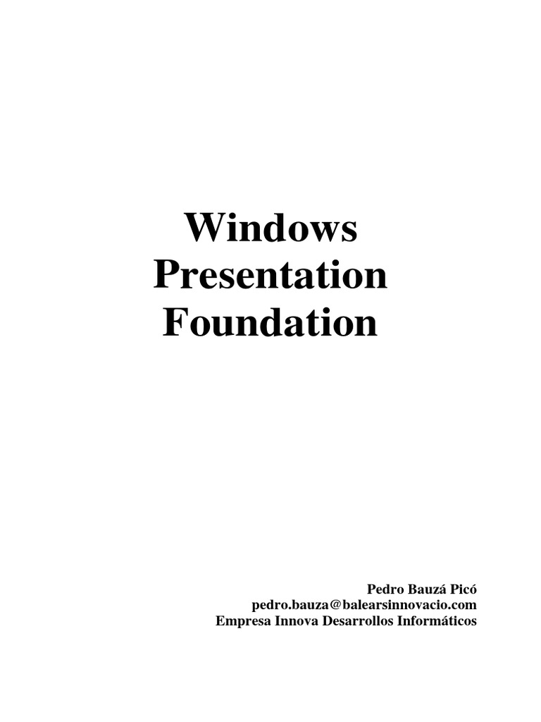 WPF Manual | PDF | Lenguaje de marcado de aplicación extensible ...