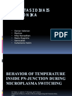 Behavior of Temperature Inside PN-Junction