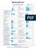 KeyShot5 Hotkey Cheat Sheet