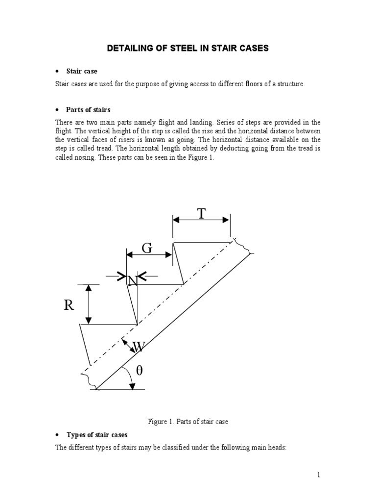 Staircase Pdf Stairs Civil Engineering