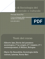 Storia Del Pensiero Sociologico