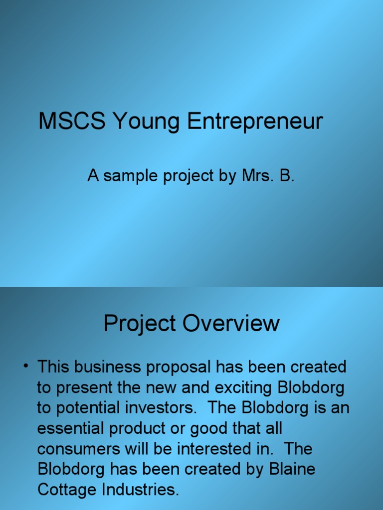 Blobdorg Business Proposal Overview | PDF | Prices | Pricing