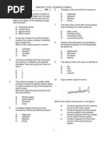 Science Form 4 (Monthly Test)