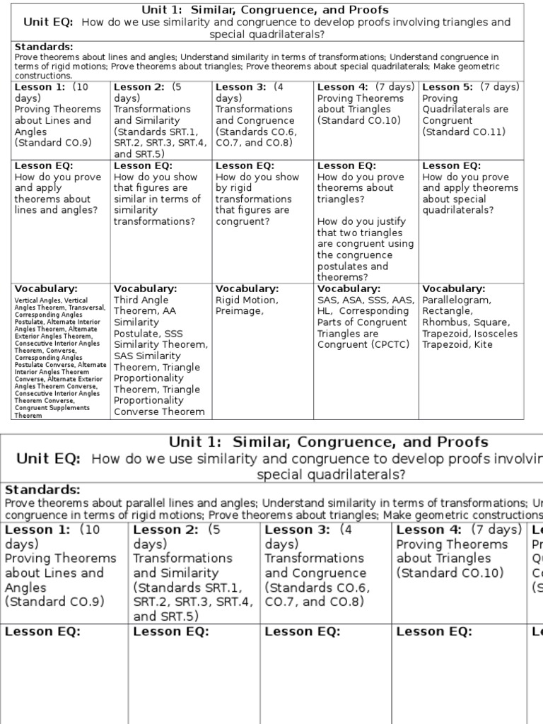 Unit 1 Slm And Standards Perpendicular Triangle