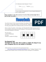 Yr 8 Key Homework (Term3) Flowerbeds