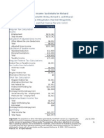 Regular Tax Calculation: Current