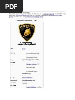 Lamborghini