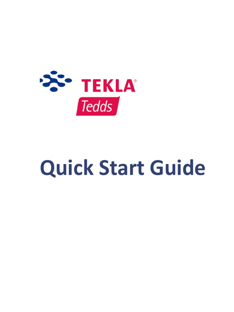 Tedds 2015 Quick Start Guide | PDF | Microsoft Word | Proprietary Software
