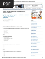 Multiple Choice Questions (MCQ) and Answers On Numerical Methods