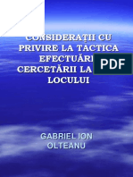 Tactica Efectuarii Cercetarii La Fata Locului