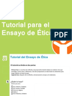 Tutorial Ensayo Ética