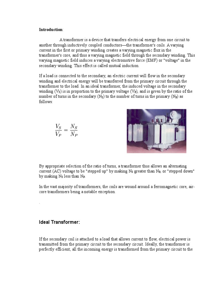 Understanding Transformers: Types and Losses | PDF | Transformer | Inductor