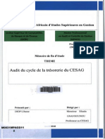 Audit Du Cycle Trésorerie CESAG