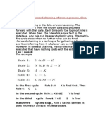 Describe The Forward Chaining Inference Process. Give An Example