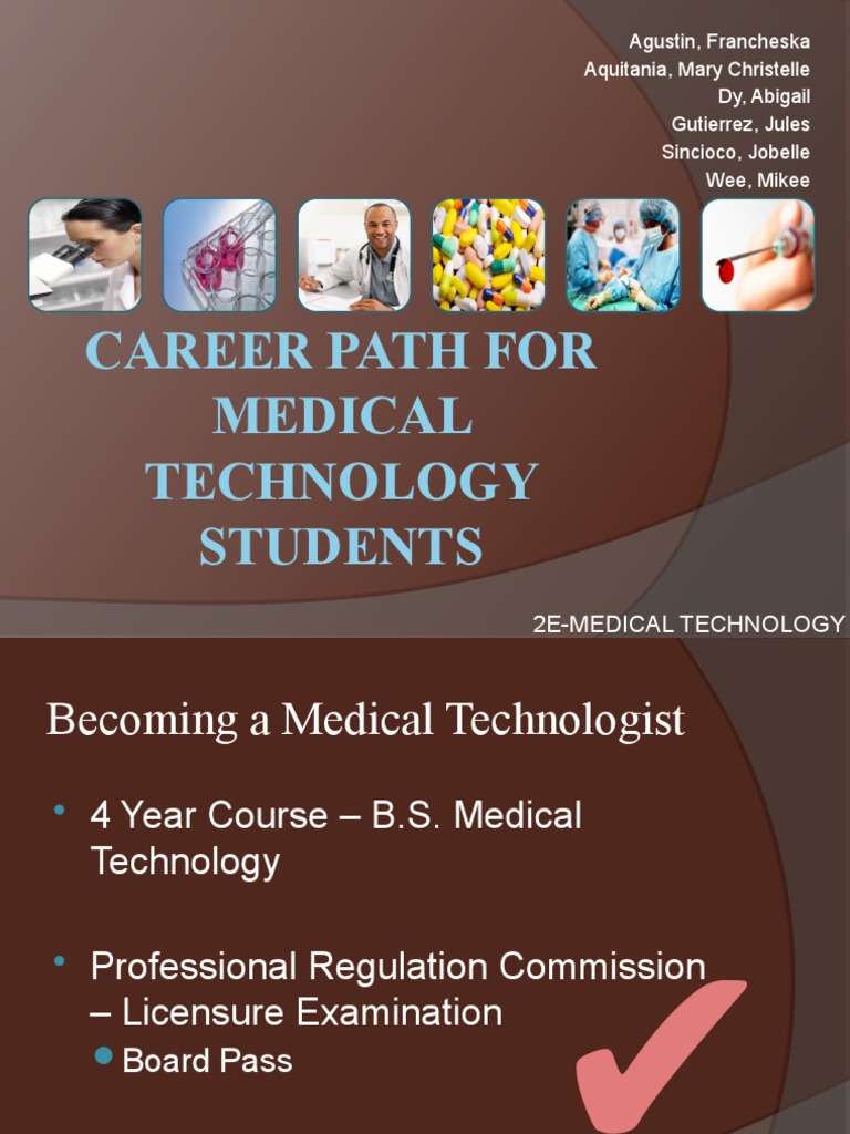 Career Path for Medical Technology Students