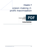 Cima c04 2013 Class Chapter 7 Profit Maximisation