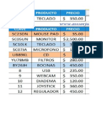 Entradas y Salidas - Editable