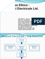 Business Ethics: National Electricals LTD