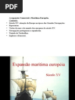 ExpansÃ£o marÃ­tima europÃ©ia